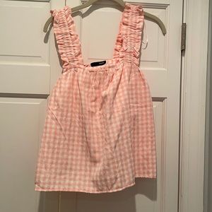 Pink Gingham Top